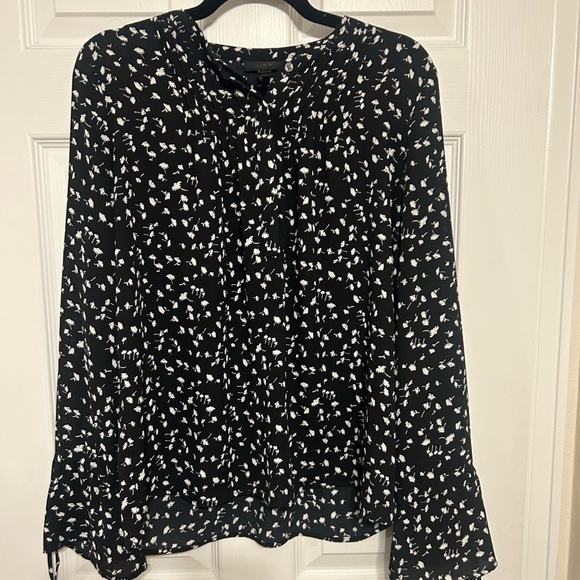 J. Crew Black and White Floral Blouse - Picture 2 of 5